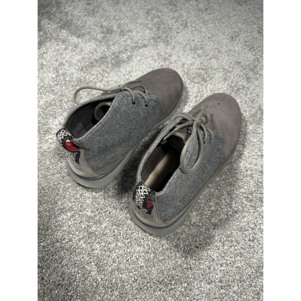 UGG Men's Chukka Boots Gray Suede Wool Lace Up Size 9 Casual Comfort - Picture 3 of 8